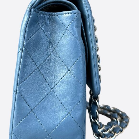 Chanel Blue Lambskin Quilted Medium Flap Bag - Picture 2 of 7